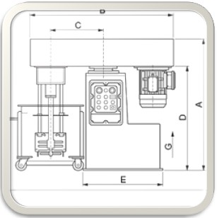 籃式砂磨機示意圖