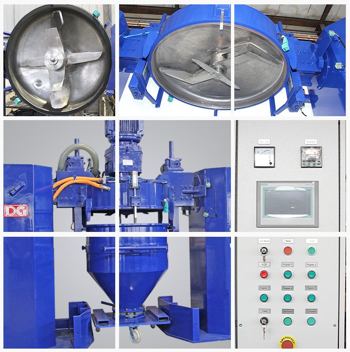 德高CM系列300L粉末涂料生產容積式混合機