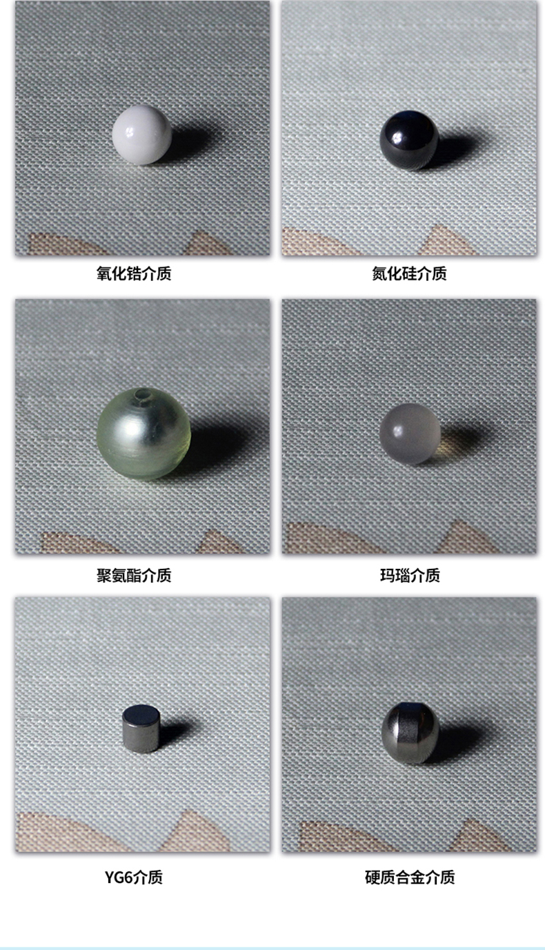 研磨球系列材質選型